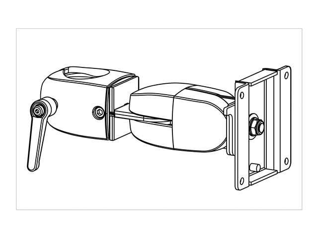 Ergotron - Monitor clamping double pivot - for Flat Panel Monitor ARMS DS100 Series
