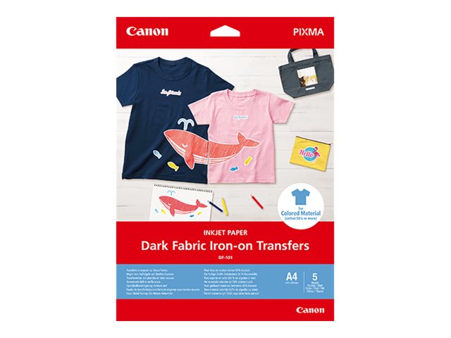 Canon Dark Fabric DF-101 - iron-on transfers - 5 sheet(s) - A4 - 160 g/m²