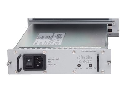 Cisco - Power supply - hot-plug ( plug-in module ) - AC 100-240 V - 1000 Watt - for Catalyst 4900M