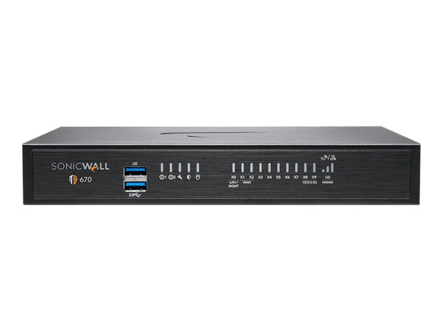 SonicWall TZ670 - Advanced Edition - security appliance