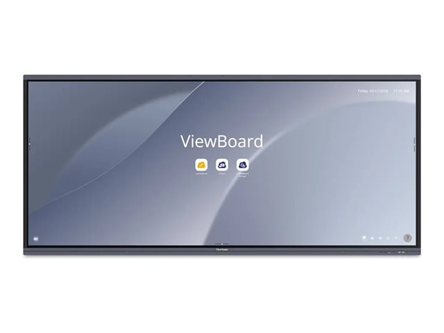 ViewSonic ViewBoard IFP92UW - 92" Diagonal Class (91.52" viewable) LED-backlit LCD display - interactive - with touchscreen (multi touch) / optional slot-in PC capability - 5K UHD (2160p) 5120 x 2160 - Direct LED - with ViewSonic VB-WIFI-004 Adapter