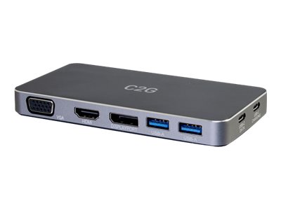 C2G - Docking station - USB-C - VGA, HDMI, DP
