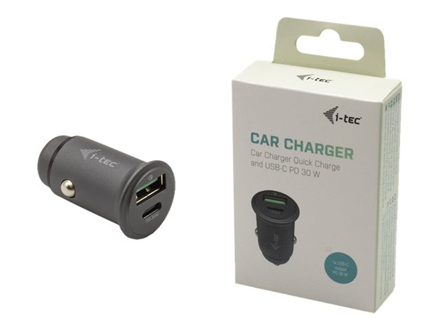 i-Tec car power adapter - USB, USB-C - 30 Watt