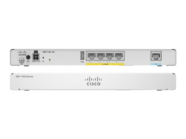 ISR1100 ROUTER 4 ETH LAN/WAN PORTS 1 LTE PORT 4G RAM