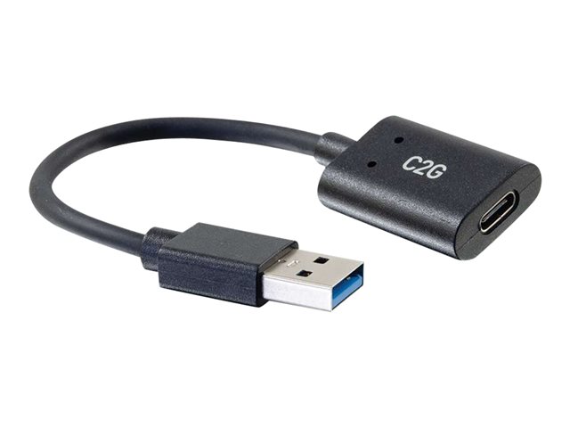 C2G USB C to USB Adapter - SuperSpeed USB Adapter - 5Gbps - F/M - USB adapter - USB-C (F) reversible to USB Type A (M) - USB 3.0 - 15.2 cm - molded - black