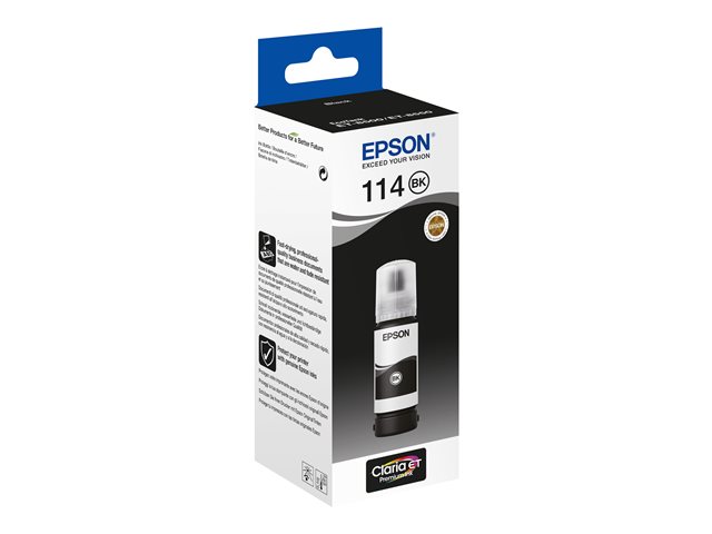 Epson 114 - 70 ml - black - original - ink refill - for EcoTank ET-8500, ET-8550