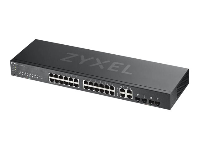Zyxel GS1920-24v2 - Switch - smart - 24 x 10/100/1000 + 4 x combo Gigabit SFP - rack-mountable