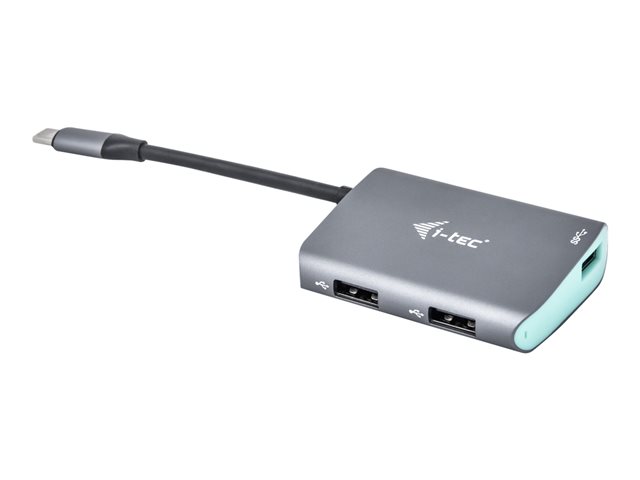 i-Tec USB-C Metal HUB - hub - 3 ports
