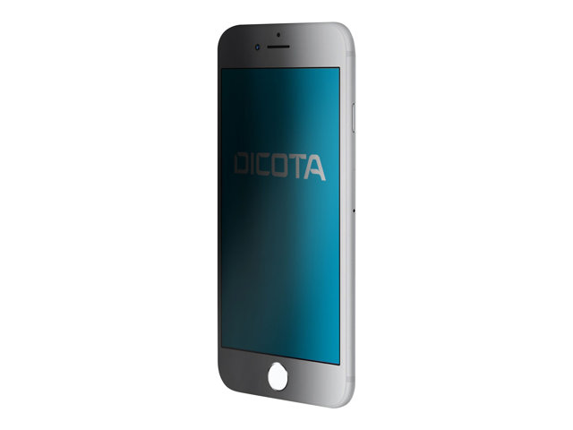 DICOTA Secret - Screen protector for mobile phone - with privacy filter - 4-way - transparent - for Apple iPhone 8, SE (2nd generation)