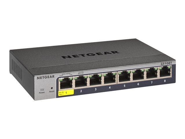 NETGEAR Smart GS108Tv3 - switch - 8 ports - smart