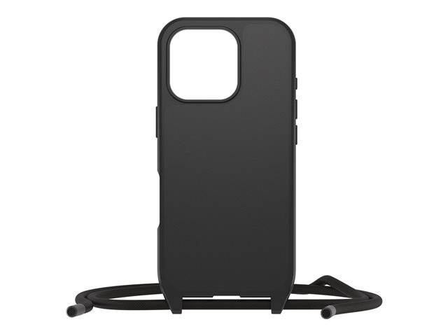 OtterBox React Series - Back cover for mobile phone - necklace - MagSafe compatibility - black - for Apple iPhone 16 Pro