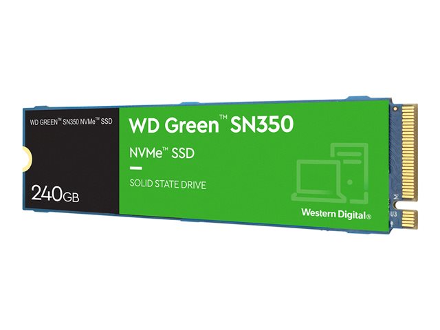 WD Green SN350 NVMe SSD WDS240G2G0C - SSD - 240 GB - internal - M.2 2280 - PCIe 3.0 x4 (NVMe)