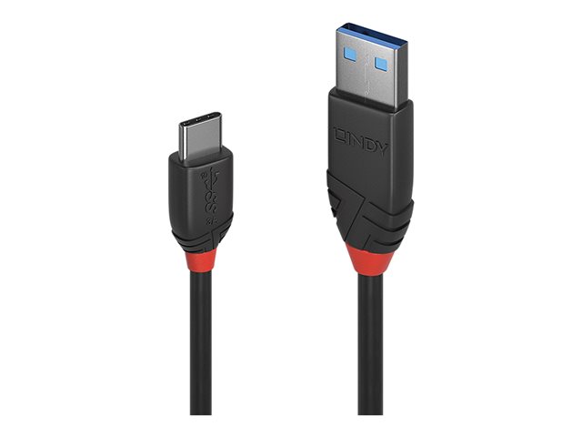 1M USB 3.1 TYPE A TO C CBL 3A BLACK LINE