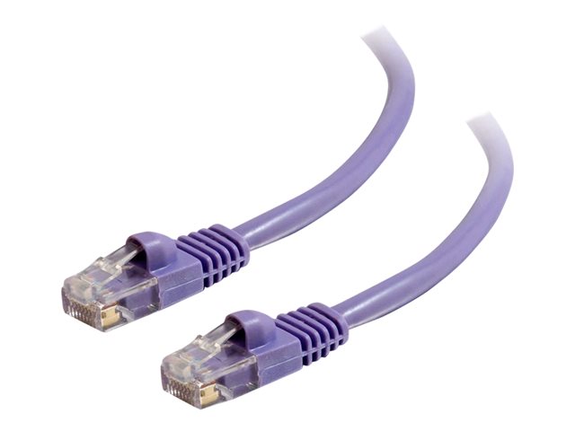 C2G Cat5e Booted Unshielded (UTP) Network Patch Cable - patch cable - 7 m - purple