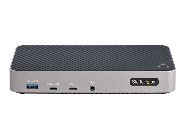 Startech USB-C Triple Monitor Docking Station - HDMI/DP Triple 4k USB-C Dock - 5x USB Hub - GbE - 100W PD - Universal Multi Monitor Docking Station - Thunderbolt 3/4 Compatible (116U-USBC-DOCK) - Docking station - USB-C 3.2 Gen 2 - 2 x HDMI, 2 x DP - 1GbE