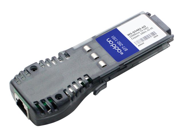 AddOn Cisco WS-G5483 Compatible GBIC Transceiver - GBIC transceiver module - GigE - 1000Base-T - RJ-45