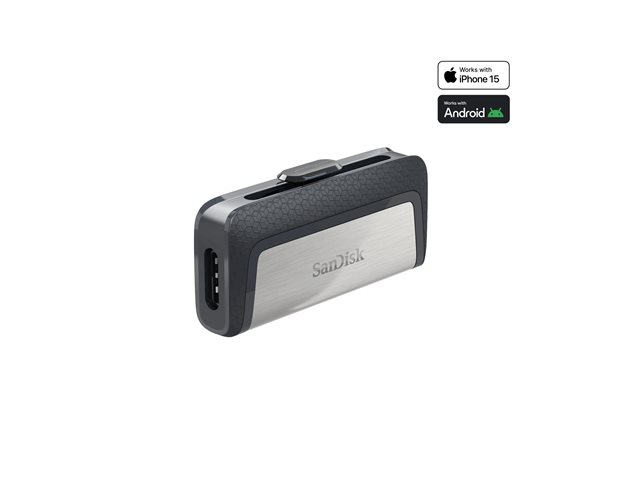 SanDisk Ultra Dual - USB flash drive - 64 GB - USB 3.1 / USB-C - for Intel Next Unit of Computing 12 Pro Kit - NUC12WSKi3