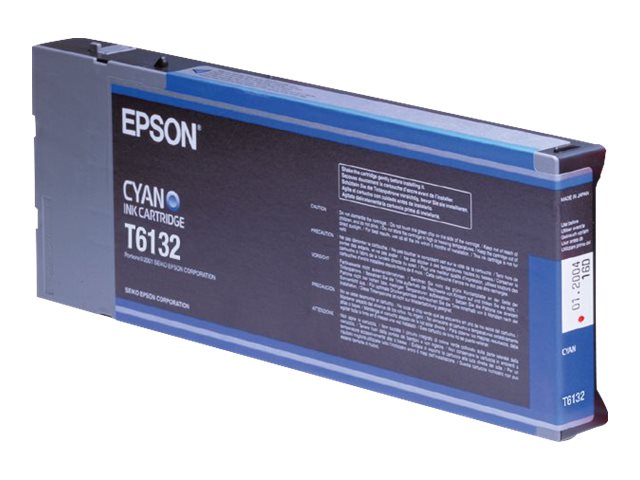 Epson Ink Cartridges, T613200, Singlepack, 1 x 110.0 ml Cyan