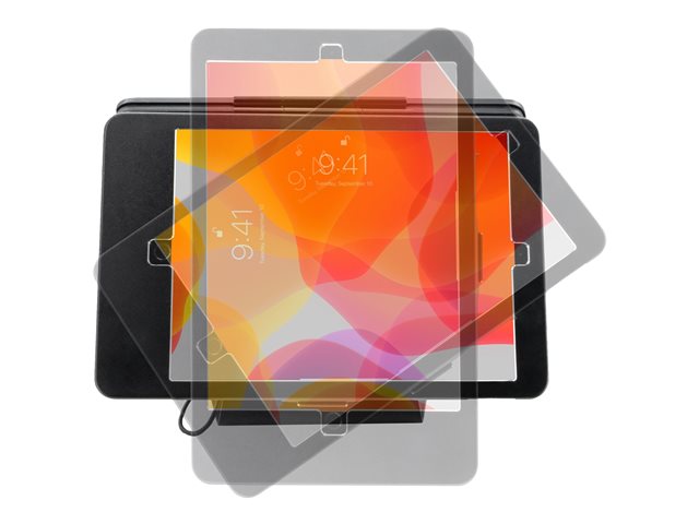 SECURITY DUAL-TABLET KIOSK STAND FOR IPADS BLACK