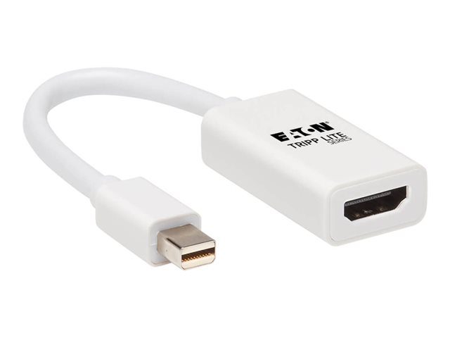 Eaton Tripp Lite Series Mini DisplayPort to HDMI Active Adapter 4K M/F White mDP to HDMI - adapter - DisplayPort / HDMI - 10 cm