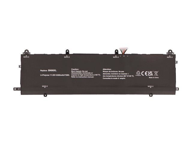 2-Power Main Battery Pack - laptop battery - 11.55 V - Li-pol - 6300 mAh - 72 Wh