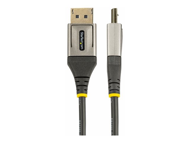StarTech 1ft/30cm DisplayPort 1.4 Cable, 8K 60Hz HDR10 - DisplayPort cable - DisplayPort (M) latched to DisplayPort (M) latched - DisplayPort 1.4 - 30 cm - halogen-free, molded, passive, 8K60Hz (7680 x 4320) support, 4K120Hz (3840 x 2160) support, HDR10 s