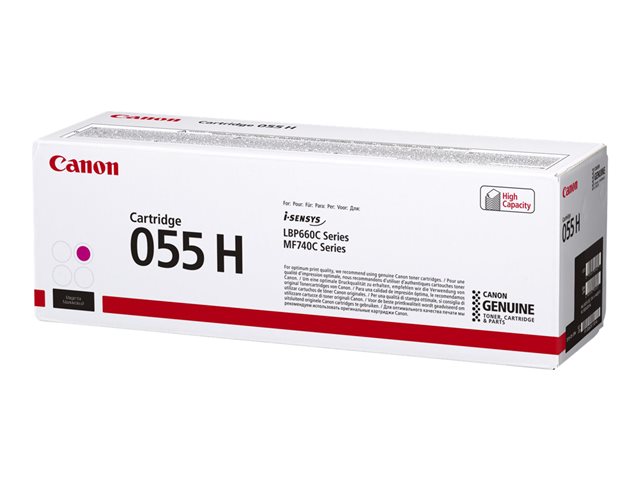 Canon 055 H - High capacity - magenta - original - toner cartridge - for imageCLASS LBP664, MF745, i-SENSYS LBP663, LBP664, MF742, MF744, MF746, Satera LBP662