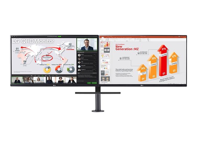 LG Ergo Dual 27QP88DP-BS - LED monitor - QHD - 27" - HDR