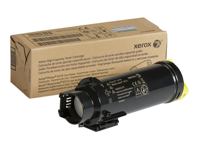 Xerox WorkCentre 6515 - High capacity - yellow - original - toner cartridge - for Phaser 6510, WorkCentre 6515