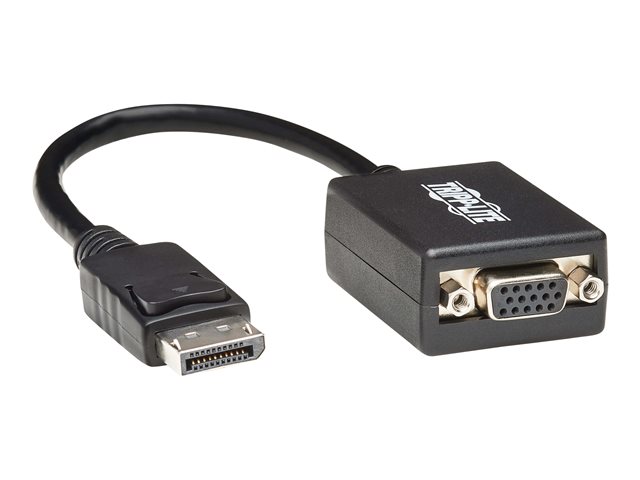 Tripp Lite Displayport to VGA Adapter Converter Active M/F 6in DP to VGA 50 Pack - video converter - black