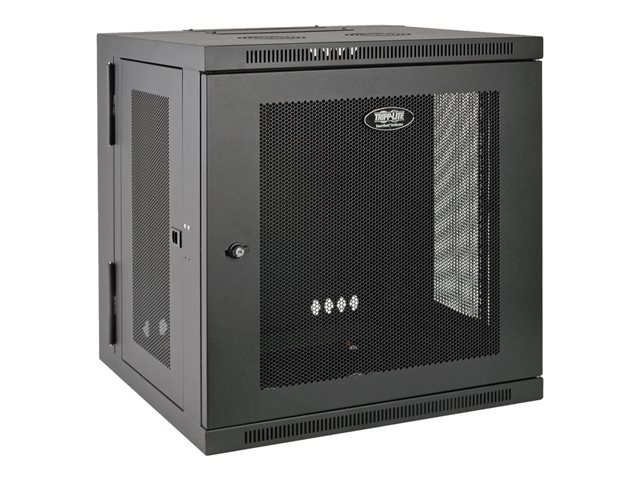 Eaton Tripp Lite Series 10U Wall Mount Rack Enclosure Server Cabinet Hinged w/ Door & Sides - rack - 10U