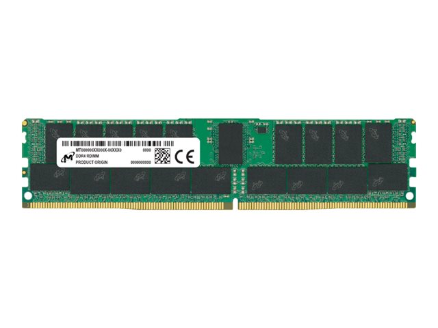Micron - DDR4 - module - 16 GB - DIMM 288-pin - 3200 MHz / PC4-25600 - CL22 - 1.2 V - registered - ECC