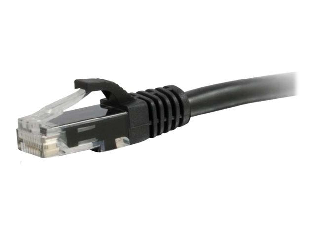 C2G Cat5e Booted Unshielded (UTP) Network Patch Cable - Patch cable - RJ-45 (M) to RJ-45 (M) - 30 cm - UTP - CAT 5e - molded, snagless, stranded - black