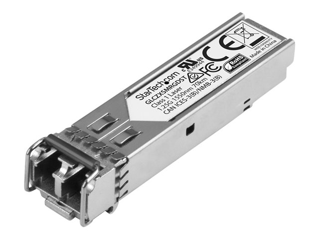 Startech Cisco GLC-ZX-SM-RGD Compatible SFP Module, 1000BASE-ZX, 1GbE SMF Optic Transceiver, LC Connector, 70km, 1550nm, DDM, Cisco ASR920, IE2000IE4000, Mini GBIC Transceiver Module - Lifetime Warranty (GLCZXSMRGDST) - SFP (mini-GBIC) transceiver module