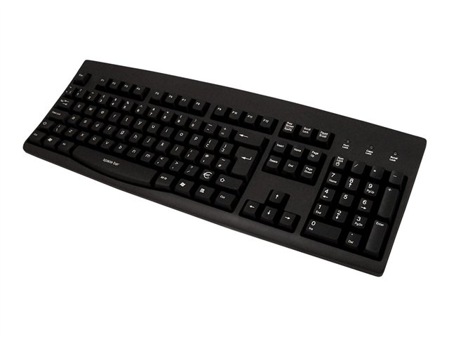 INCHACCURATUS Full size keyboard USB Black Lower Case INCH