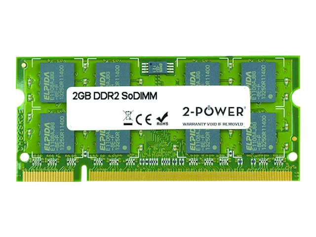 2-Power - DDR2 - module - 2 GB - SO-DIMM 200-pin - 800 MHz / PC2-6400 - unbuffered