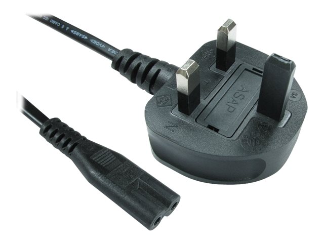 Cables Direct - power cable - IEC 60320 C7 to Type G - 2 m
