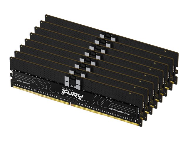 Kingston FURY Renegade Pro - DDR5 - kit - 256 GB: 8 x 32 GB - DIMM 288-pin - 4800 MHz / PC5-38400 - CL36 - 1.1 V - registered - on-die ECC - black
