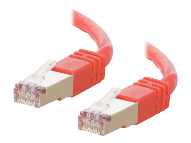 C2G Cat5e Booted Shielded (STP) Network Patch Cable - patch cable - 7 m - red