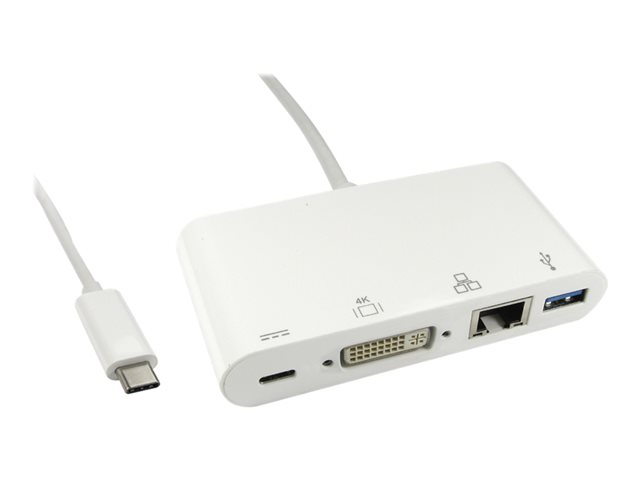 Cables Direct - docking station - USB-C - DVI - 1GbE