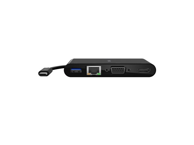Belkin multimedia and charge adapter - USB-C - VGA, HDMI - 1GbE
