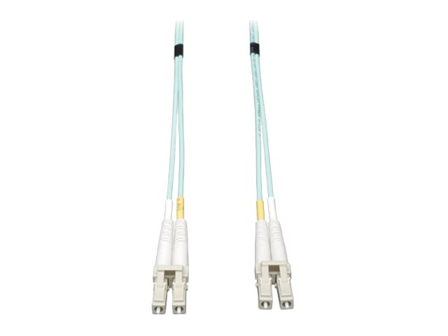 Eaton Tripp Lite Series 10Gb Duplex Multimode 50/125 OM3 LSZH Fiber Patch Cable, (LC/LC) - Aqua, 50M (164 ft.) - patch cable - 50 m - aqua