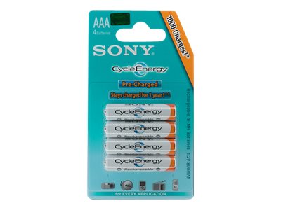 4PCS NIMH-AKKU-BLISTER MICRO 800 MAH CYCLE-ENERGY-BLUE
