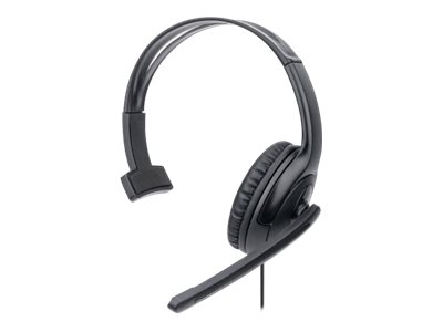 HEADSET MONO USB-A OVER-EAR- POLYBAG ADJUSTABLE MICROPHONE