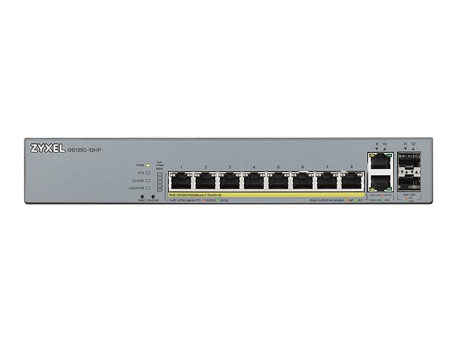Zyxel GS1350-12HP - switch - 8 ports - smart - rack-mountable