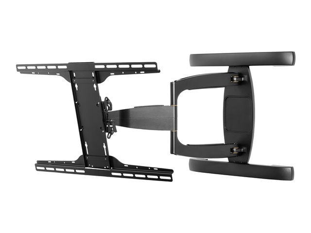 Peerless Corrosion Resistant Full-Motion Plus Wall Mount ESA763PU mounting kit - Tilt & Swivel - for flat panel - gloss black