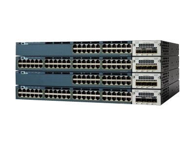 Cisco Catalyst 3560X-48P-S - Switch - Managed - 48 x 10/100/1000 (PoE) - rack-mountable - PoE - refurbished