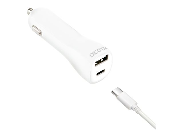 DICOTA Universal Car Notebook Charger USB-C - Power adapter - DC 12 / 24 V - 45 Watt
