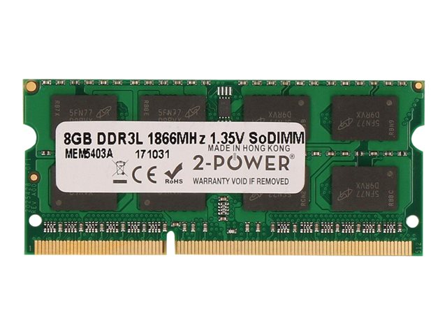 2-Power - DDR3 - module - 8 GB - SO-DIMM 204-pin - 1866 MHz / PC3-14900 - unbuffered