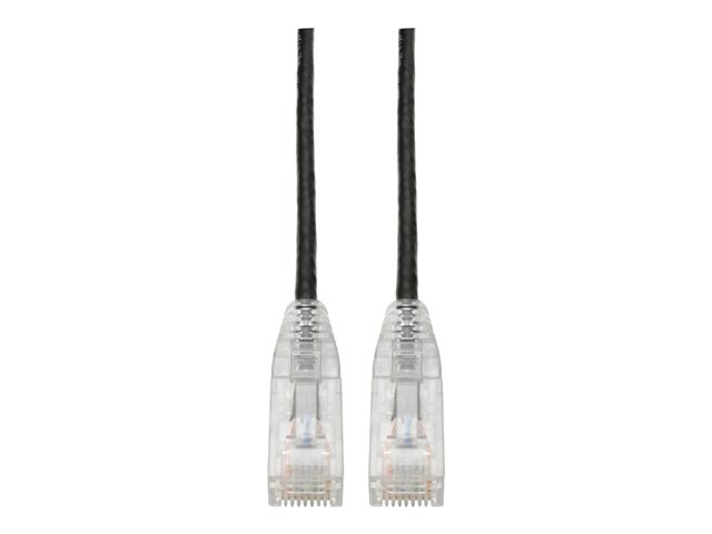 Eaton Tripp Lite Series Cat6 Gigabit Snagless Slim UTP Ethernet Cable (RJ45 M/M), PoE, Black, 6 ft. (1.83 m) - patch cable - 1.83 m - black
